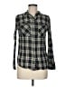 Hurley 100% Cotton Plaid Black Long Sleeve Button-Down Shirt Size M - photo 1