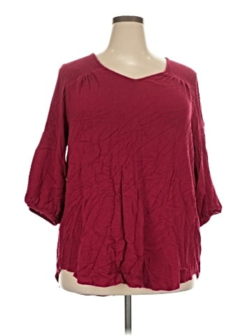 Torrid 3/4 Sleeve T-Shirt (view 1)