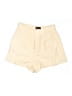 Zara 100% Polyester Solid Ivory Shorts Size L - photo 1
