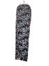 Shein 100% Polyester Floral Blue Casual Pants Size XL - photo 4