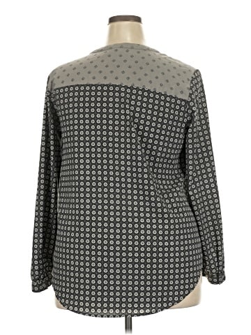 Merona Long Sleeve Blouse (view 2)