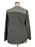 Merona 100% Polyester Gray Long Sleeve Blouse Size 2X (estimated) - photo 2