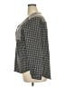 Merona 100% Polyester Gray Long Sleeve Blouse Size 2X (estimated) - photo 5