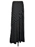 Matty M Stripes Black Casual Skirt Size M - photo 1
