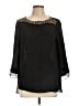 Rebecca Taylor 100% Polyester Black 3/4 Sleeve Blouse Size 10 - photo 1