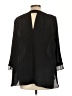 Rebecca Taylor 100% Polyester Black 3/4 Sleeve Blouse Size 10 - photo 2