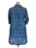 Philosophy 100% Tencel Blue 3/4 Sleeve Blouse Size XXL - photo 2