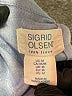 Sigrid Olsen 100% Linen Blue Long Sleeve Button-Down Shirt Size M - photo 7