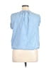 Levi's 100% Cotton Blue Short Sleeve Blouse Size XL - photo 2