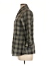 Alice + Olivia 100% Cotton Checkered-gingham Gray Long Sleeve Button-Down Shirt Size L - photo 5