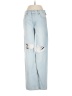 RE/DONE 100% Cotton Hearts Blue Jeans Size 24 waist - photo 1