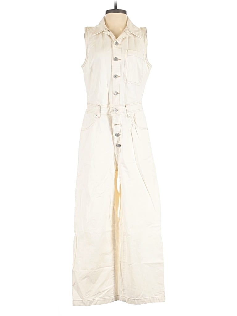 Pre-owned Levi's Jumpsuit In Ivory
