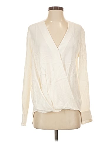 Rag & Bone Long Sleeve Silk Top (view 1)