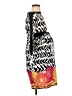 Olian Graphic Black Cocktail Dress Size S - photo 4