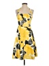 Ruby Rox Print Yellow Cocktail Dress Size 5 - photo 1