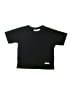 Zara Solid Black Short Sleeve T-Shirt Size 2 - photo 1