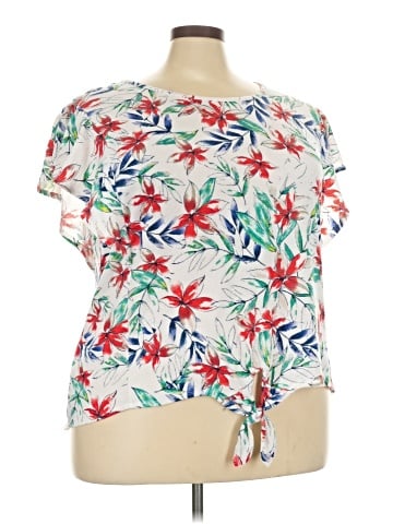 I.N. Studio Short Sleeve Blouse (view 1)