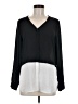 Atmosphere 100% Polyester Black Long Sleeve Blouse Size 6 - photo 1