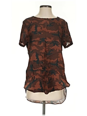Acrobat Short Sleeve Silk Top (view 1)