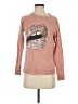 Lauren Moshi Graphic Pink Pullover Sweater Size 4 - photo 1