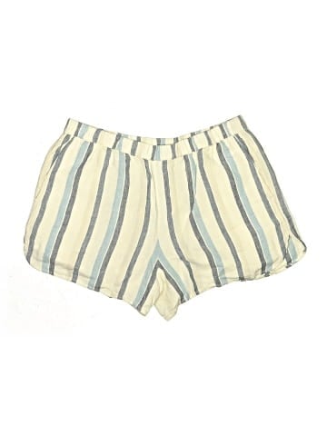 Madewell Curved Hem Pull-On Shorts in 100% Linen (view 1)