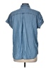 American Eagle Outfitters 100% Lyocell Blue Short Sleeve Button-Down Shirt Size M - photo 2