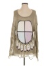 Wildfox Graphic Tan Pullover Sweater Size Sm (1 or S) - photo 1