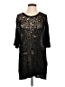 superfine Black 3/4 Sleeve Top Size S - photo 1