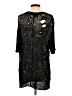 superfine Black 3/4 Sleeve Top Size S - photo 2