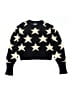 Franki by Francesca's Stars Black Pullover Sweater Size 7 - photo 1