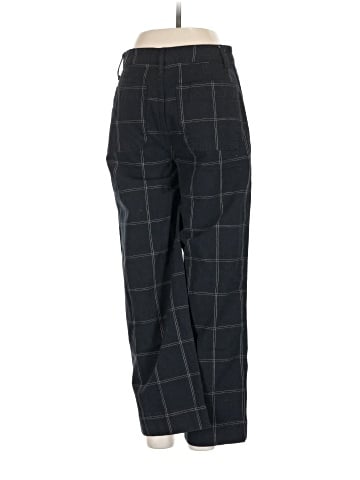 Madewell Slim Emmett Wide-Leg Crop Pants in Space-Dyed Windowpane (view 2)