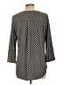 Dana Buchman for Kohls Polka Dots Black 3/4 Sleeve Blouse Size L - photo 2