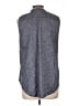 Theory Gray Sleeveless Button-Down Shirt Size L - photo 2