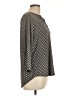 Dana Buchman for Kohls Polka Dots Black 3/4 Sleeve Blouse Size L - photo 4