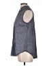 Theory Gray Sleeveless Button-Down Shirt Size L - photo 5