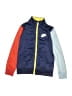 Nike 100% Polyester Color Block Blue Track Jacket Size 5 - 6 - photo 1