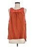 Lucky Brand Orange Sleeveless Blouse Size M - photo 1