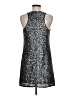 Milly Metallic Silver Cocktail Dress Size 6 - photo 2