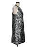 Milly Metallic Silver Cocktail Dress Size 6 - photo 4