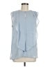 St. John 100% Silk Blue Sleeveless Silk Top Size M - photo 1