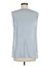 St. John 100% Silk Blue Sleeveless Silk Top Size M - photo 2