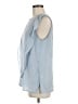 St. John 100% Silk Blue Sleeveless Silk Top Size M - photo 5