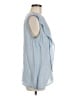 St. John 100% Silk Blue Sleeveless Silk Top Size M - photo 4