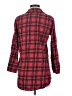 J.Crew 100% Cotton Plaid Red 3/4 Sleeve Button-Down Shirt Size XS - photo 2