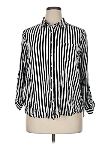 Jane and Delancey 3/4 Sleeve Button-Down Shirt (view 1)