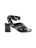 Maje 100% Leather Black Sandals Size EU 39 - photo 1