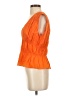 FRAME 100% Cotton Orange Sleeveless Blouse Size S - photo 5