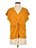 West Kei 100% Polyester Orange Short Sleeve Top Size XS - photo 1
