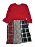 Bonnie Jean 100% Polyester Plaid Red Dress Size 16 - photo 2