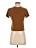 Vuori Brown Short Sleeve Turtleneck Size S - photo 1
